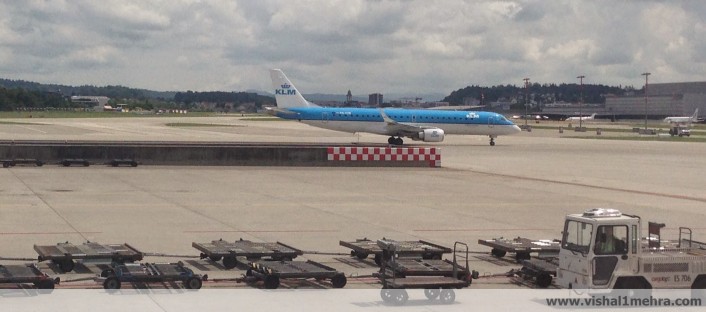 KLM Embraer 190 at Zurich Kloten Airport