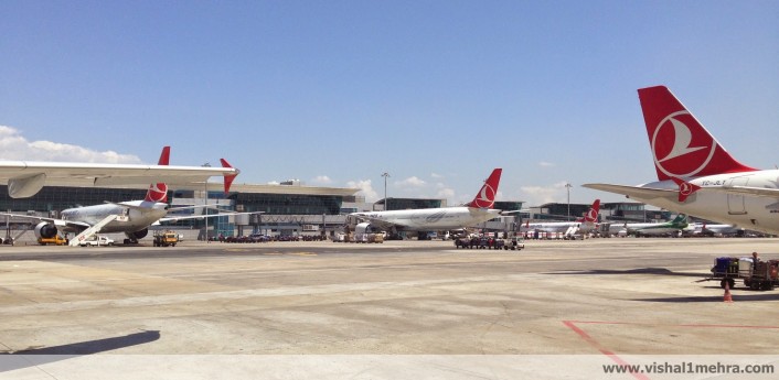 Turkish Airlines Aircrafts at Istanbul Airport