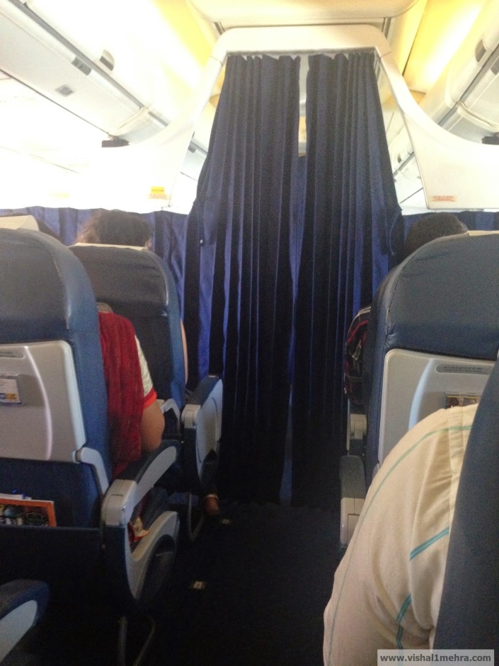 Jet Airways Domestic - Movable curtain