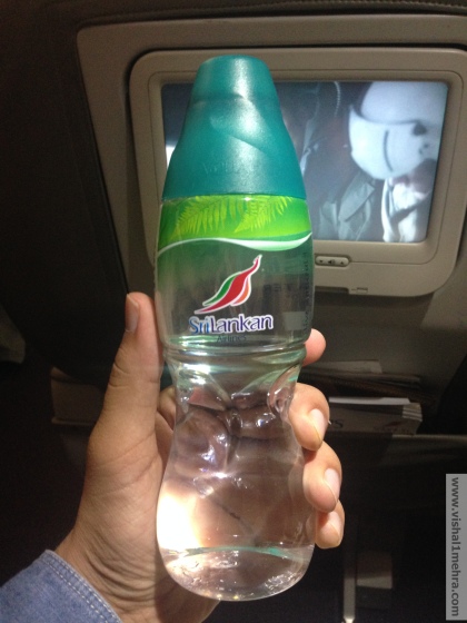 SriLankan A320 Business Class - Water Bottle
