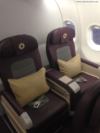 Vistara A320 Business class seats